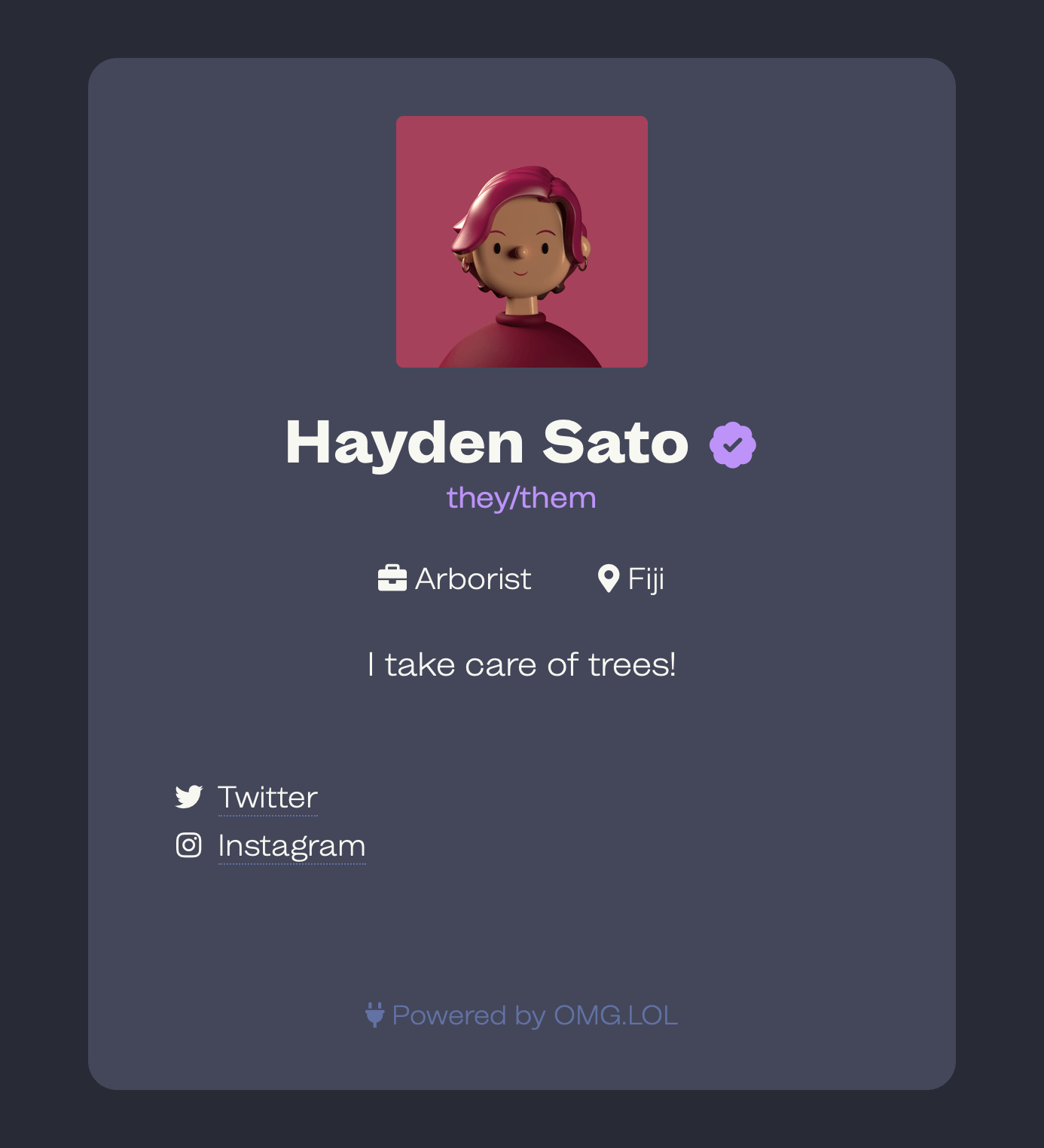 omglol - Theme Preview