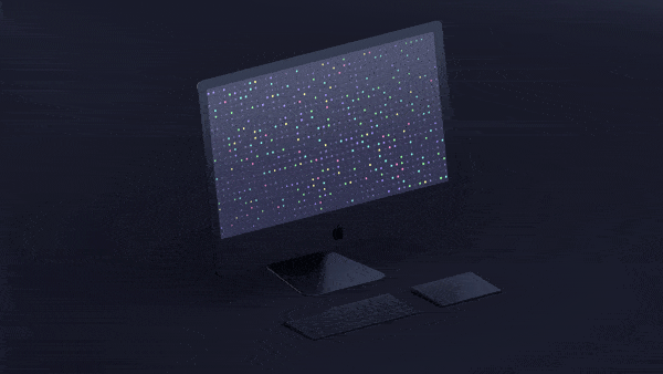 Dracula Pro wallpaper on a desktop