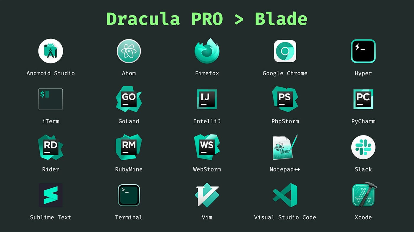 Dracula Pro Icons - Blade