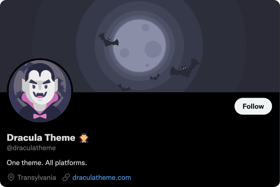 Dracula Theme official profile