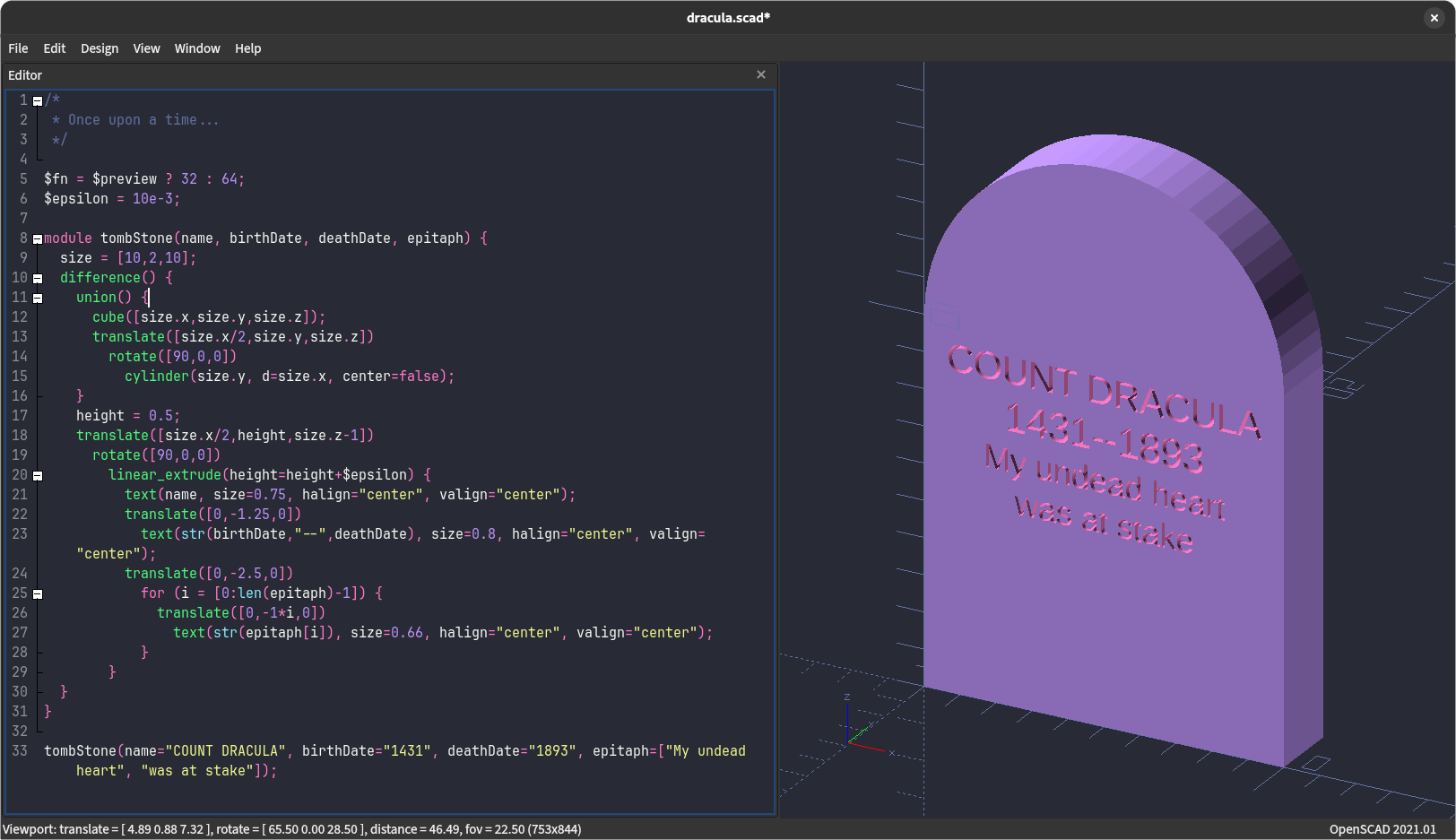 openscad - Theme Preview